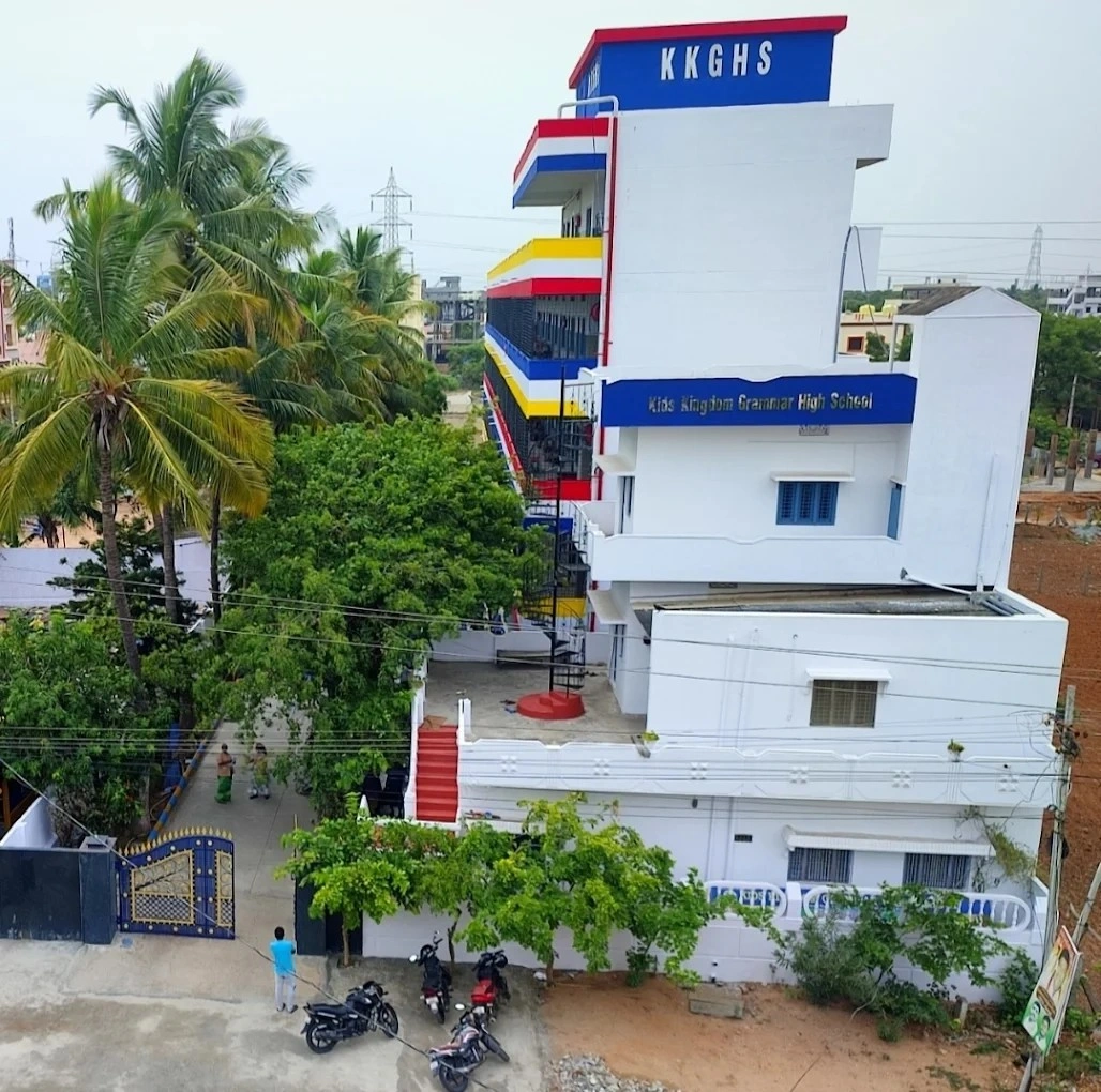 Aerial view of KKGHS school building